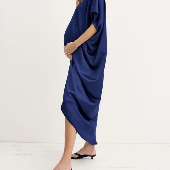 Hatch Dresses & Skirts - Hatch Maternity High Low Dress in Deep Blue